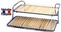 Pack lit gigogne 2x80x200 + matelas