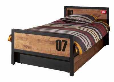 Lit gigogne (90X200 cm) en bois massif pour chambr