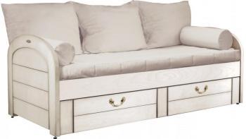 Lit gigogne Marina blanc 90 x 190 et pack literie Ivoire Lit gigogne Marina blanc 90