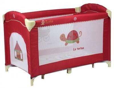 Lit parapluie pliant Looping Manège rouge