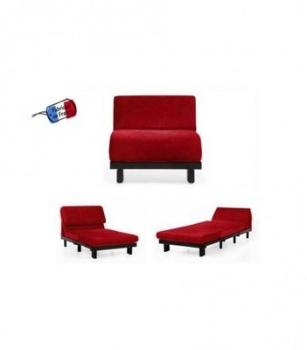 Fauteuil convertible 1 Place PADDOCK 70 RED (velou