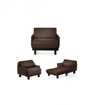 Fauteuil convertible 1 Place MOVING 78 DARK BROWN (cuir Fauteuil convertible 1 Place