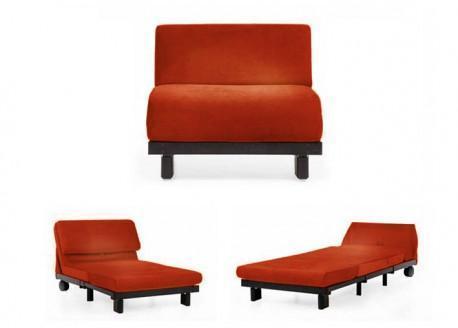 Fauteuil Convertible 1 Place ROLLING 80 ORANGE (ve