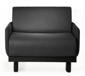 Fauteuil convertible 1 Place MOVING 78 BLACK (cuir