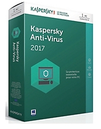 Logiciel Antivirus Kaspersky Antivirus 2017 - 1 an