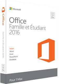 Microsoft Office Famille et Étudiant 2016 Pack Fam
