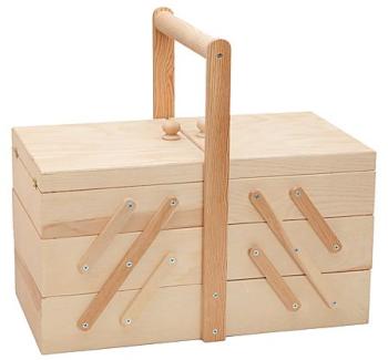 Boîte à couture en bois 40 x 22 x 22 cm Boîte à couture en bois 40