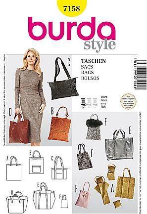 Burda Patron 7158 sacs Burda Patron 7158 sacs