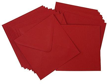 Cartes carrées enveloppes bordeaux Cartes carrées enveloppes