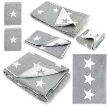 Parure de bain 7 pièces 100% coton 480 g/m2 STARS