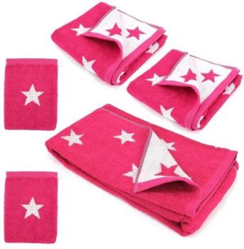 Parure de bain 5 pièces 100% coton 480 g/m2 STARS