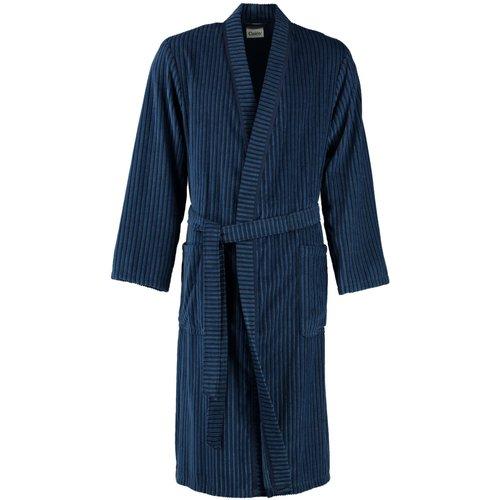 Peignoir de bain long rayé en velours homme Cawö