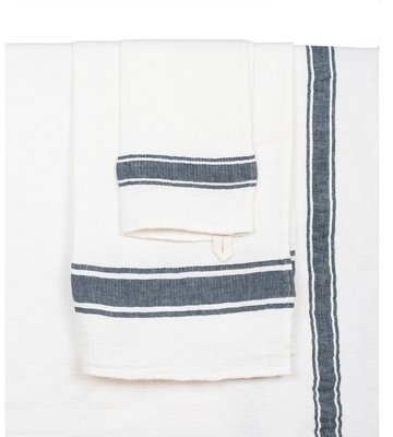 Serviette invitée lin stone wash Bali Harmony
