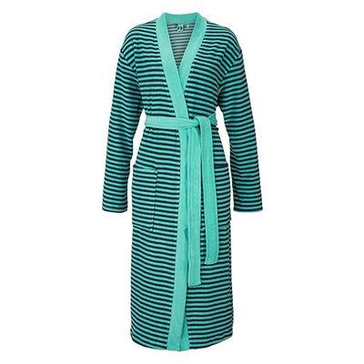 Peignoir de bain en éponge rayée femme H.I.S_Vert