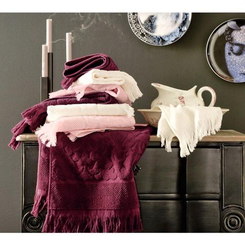 Lot de 2 serviettes invité éponge coton fantaisie