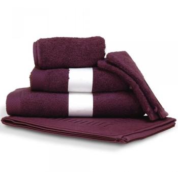 Parure de bain 6 pièces PURE Bordeaux 550 g/m2