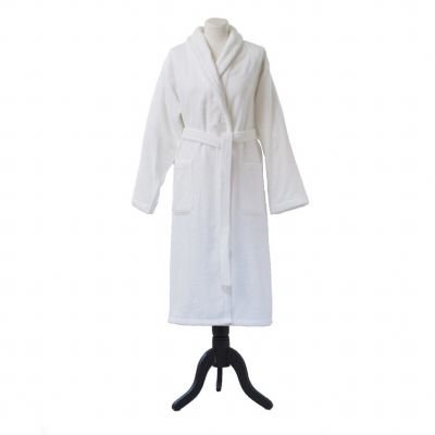 Peignoir de bain à capuche éponge bouclette 460 gr