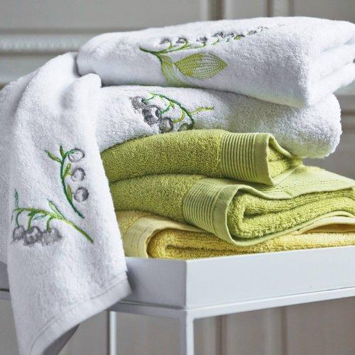 Maxi drap de bain brodé micro-coton 600 gr/m² Lily