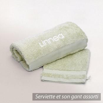 Lot ROYAL CRESENT Serviette brodée Linnea 50x100 +