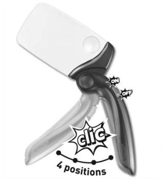 Loupe rectangulaire éclairante. Grossissement : le