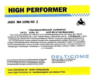 Pneu High Performer 10W-40 Moto (4-Takt) Huile de moteur Pneu High Performer 10W-40
