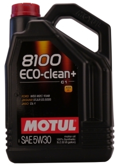 Pneu Motul 8100 Eco-clean 5W-30 5 Litres Jerrycans Pneu Motul 8100 Eco-clean