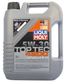 Pneu Liqui Moly TOP TEC 4200 5W-30 5 Litres Jerrycans Pneu Liqui Moly TOP TEC 4200