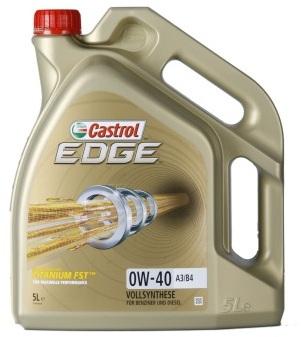 Pneu Castrol EDGE Titanium FST 0W-40 A3/B4 5 Litre
