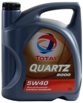 Pneu Total QUARTZ 9000 5W-40 5 Litres Jerrycans