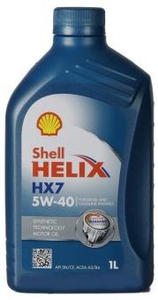 Pneu Shell Helix HX7 5W-40 1 Litres Boîte Pneu Shell Helix HX7 5W-40