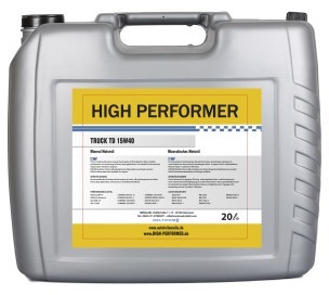 Pneu High Performer Truck TD 15W-40 20 Litres Bidon Pneu High Performer Truck