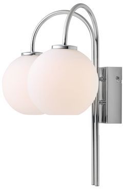 Applique LED Ballon I - Verre / Métal - 2 ampoules