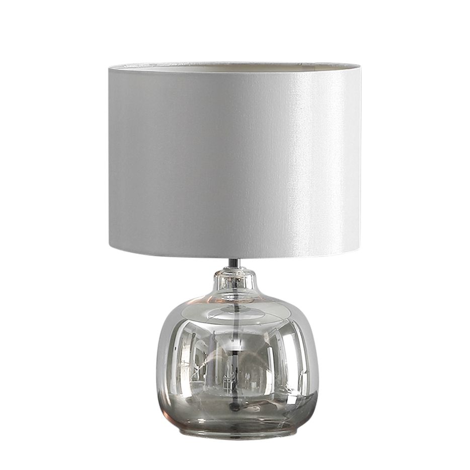 Lampe de table Loster - Verre / Coton - 1 ampoule