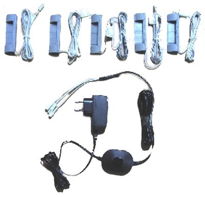 Luminaire de plaqués en verre LED Firefly (lot de