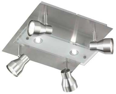 Plafonnier LED Rox - Plexiglas / Acier - 6 ampoule