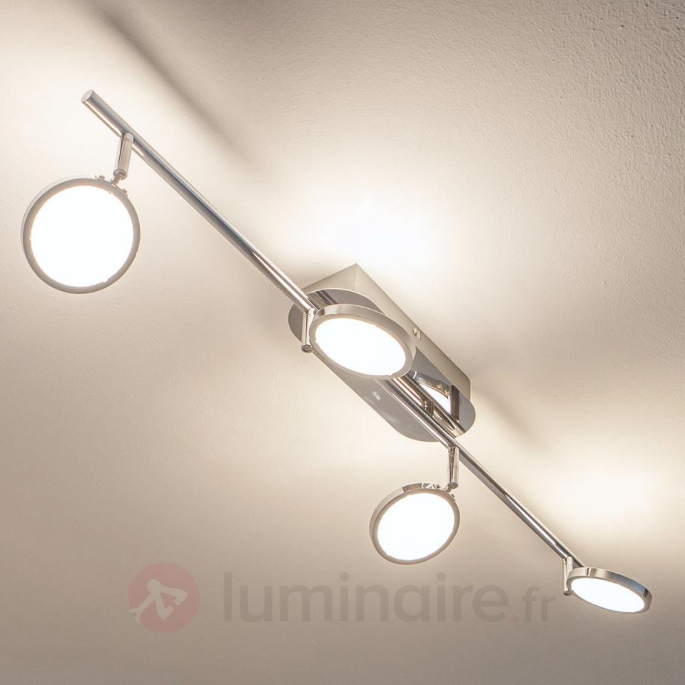 Plafonnier cuisine LED attrayant Hazel à 4 lampes