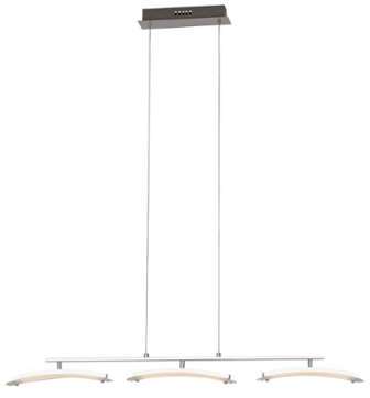 Suspension LED Ice Glass - Verre / Métal - 3 ampou