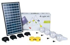 Kit éclairage solaire 4 lampes Ulitium 200