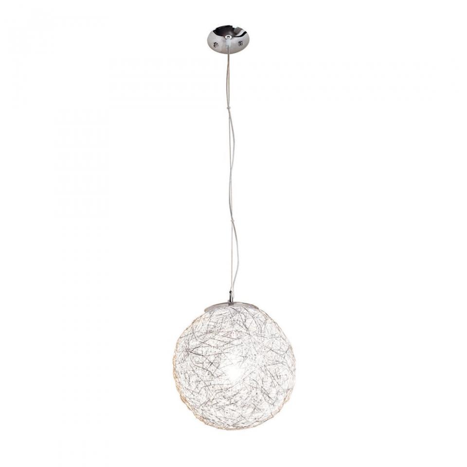 Suspension Bollique - 1 ampoule Nickel mat