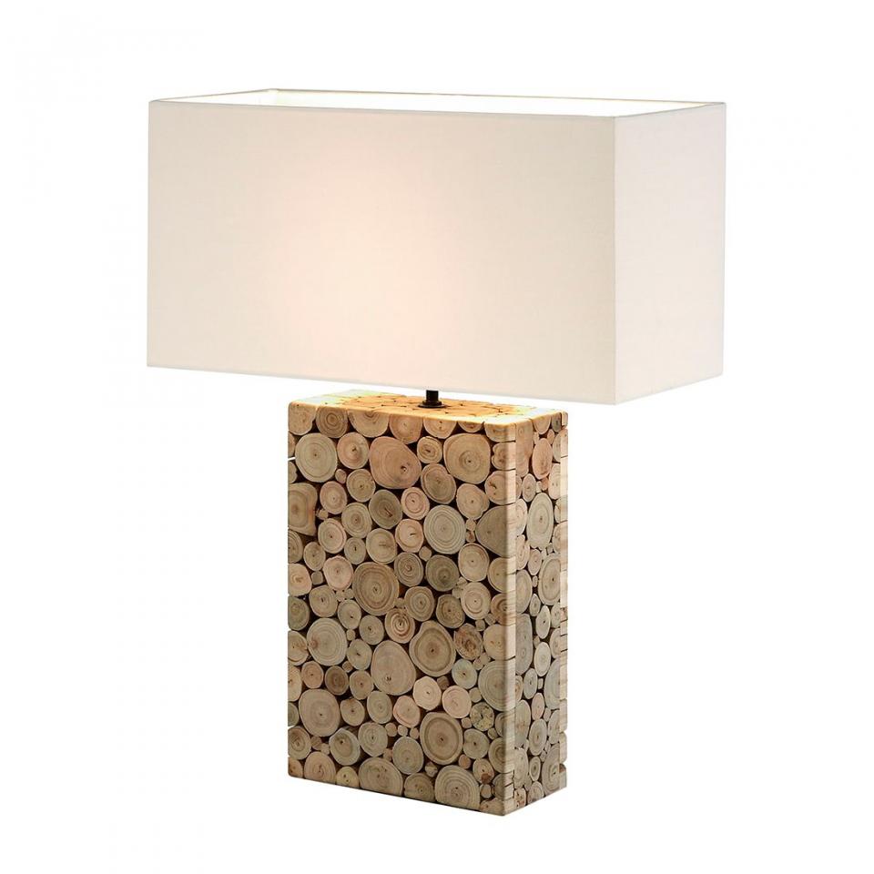 Lampe de table Tangor by Julià - Bois / Tissu 1 a