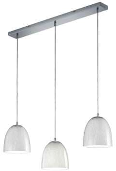 Suspension Ontario II - Verre / Métal - 3 ampoules