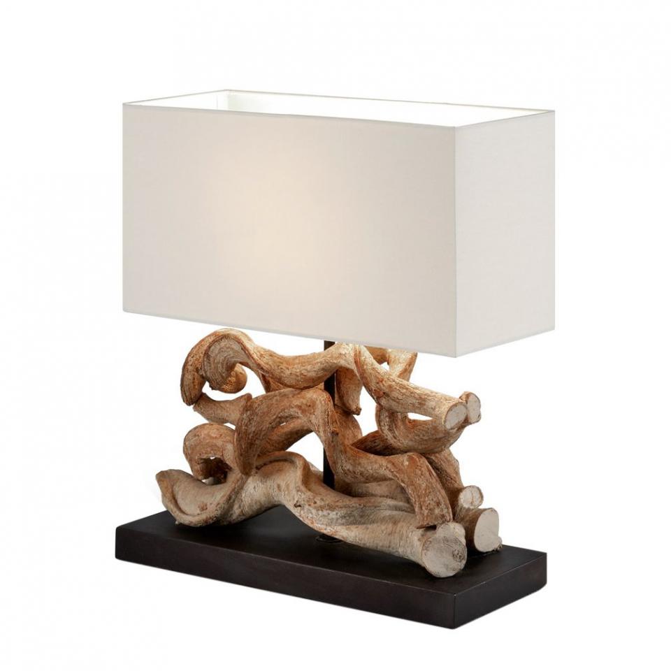 Lampe de table Comet - Tissu / Bois - 1 ampoule