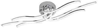 Plafonnier LED Maro - Acier - 6 - Chrome