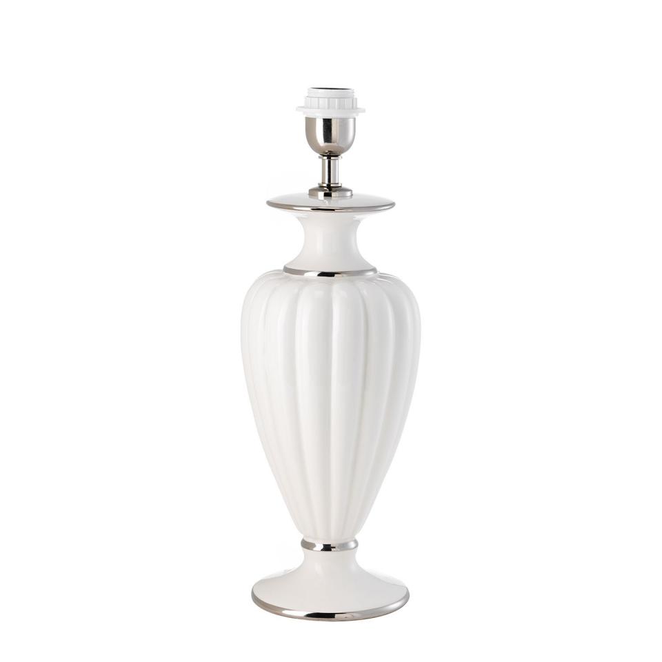Lampe de table sans abat-jour - Céramique Blanc 1