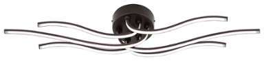 Plafonnier LED Maro - Acier - 6 - Marron bison