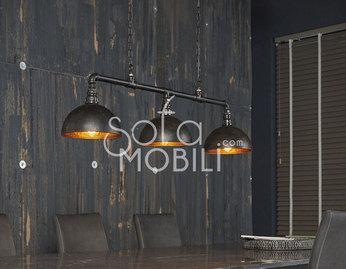 Luminaire industriel noir et bronze LOBOS