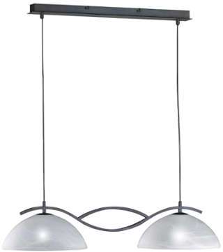 Suspension Pastille II - Verre / Métal - 2 ampoule