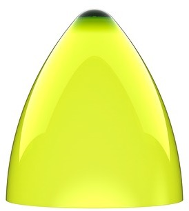 Abat-jour Funk - Vert acrylique - 22 cm de diamètr