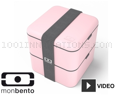 Boîte repas Bento 2 compartiments carrée 1,7L - Li
