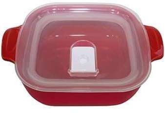 Plat carré hermétique céramique cerise 1 8 L Appolia Plat carré hermétique céramique